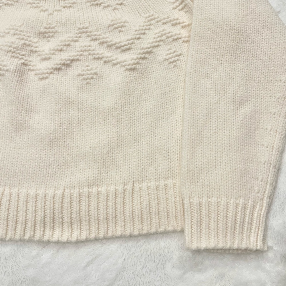 Vince Fair Isle Textured Wool Raglan Sweater - Picture 7 of 8